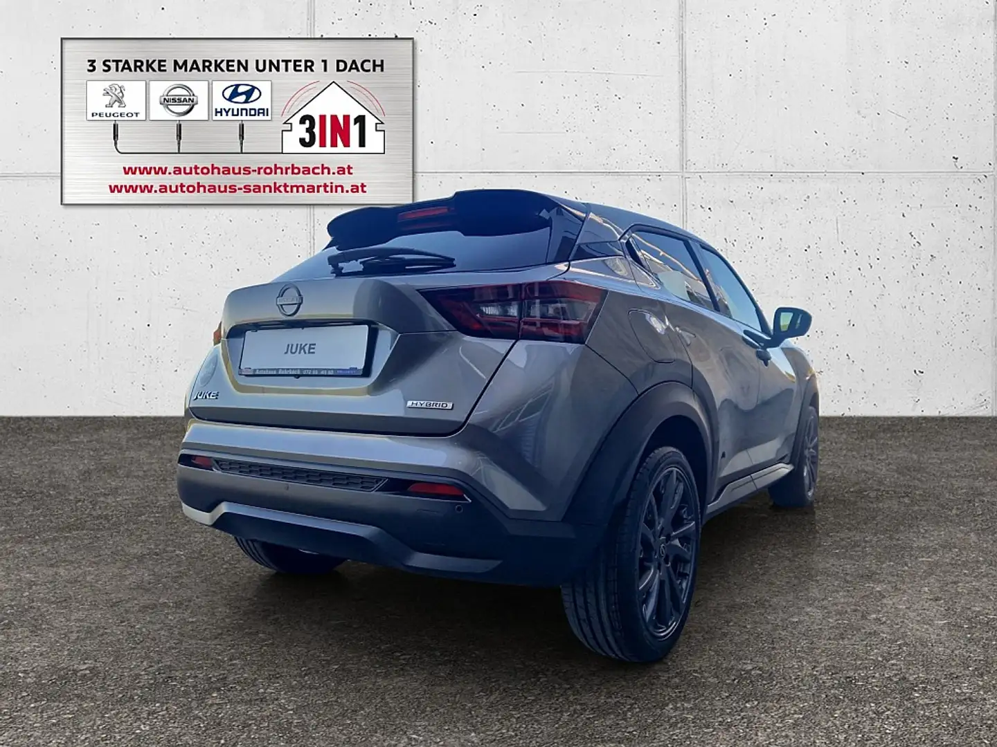 Nissan Juke 1,6 Hybrid Superfly Aut. _ Neuwagen Grau - 2