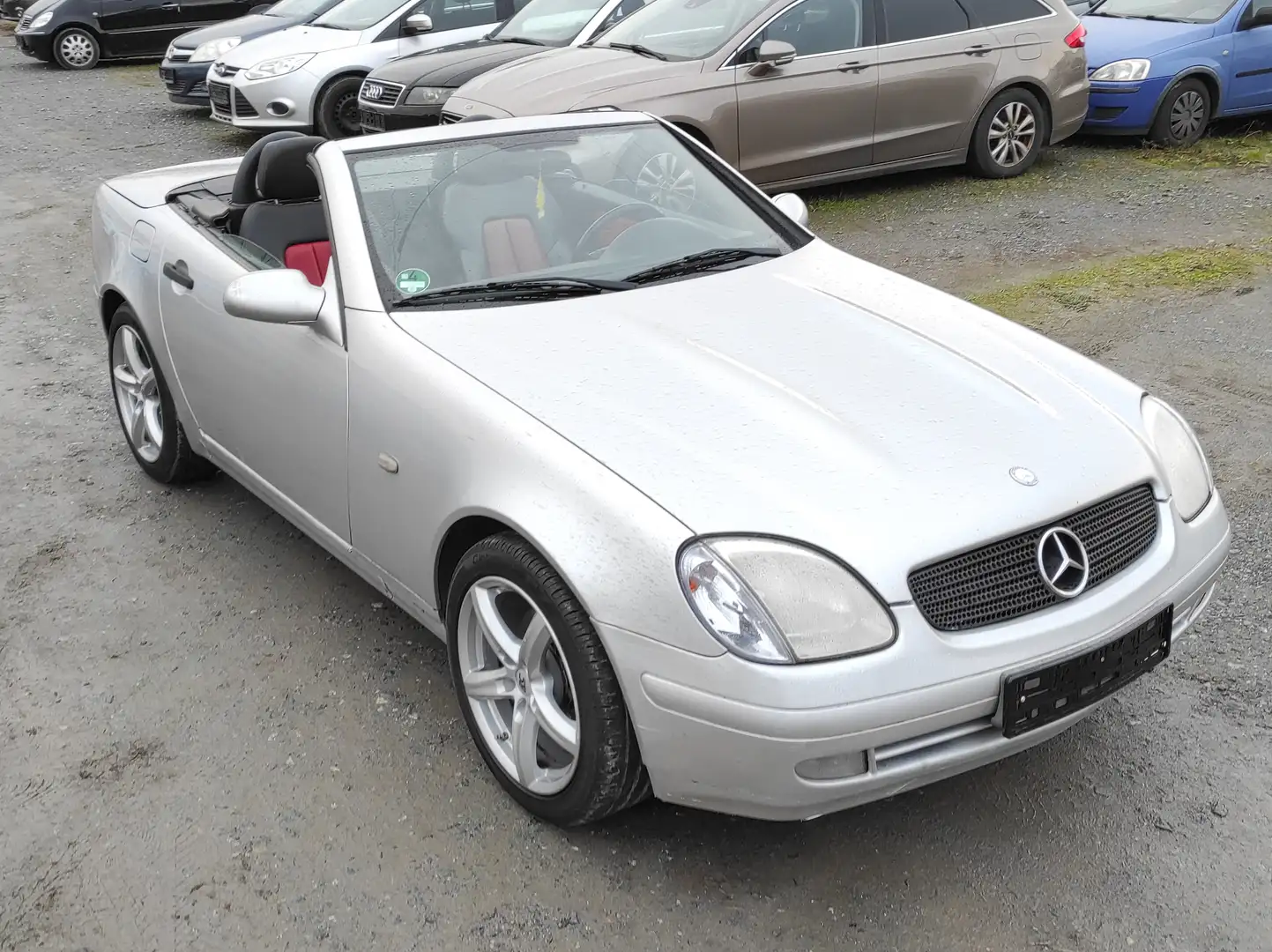 Mercedes-Benz SLK 200 CABRIO KLIMA *TÜV 06-26* LEDER USB AUX-IN ALU Silber - 1