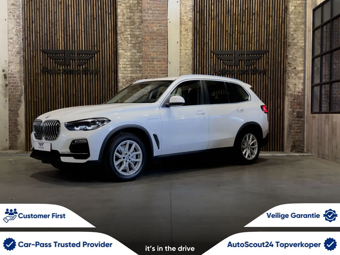 BMW X5 xDrive45e*PHEV*LUCHTVERING*WIFI*KEYLESS*NAVI PRO* Blanco - 1