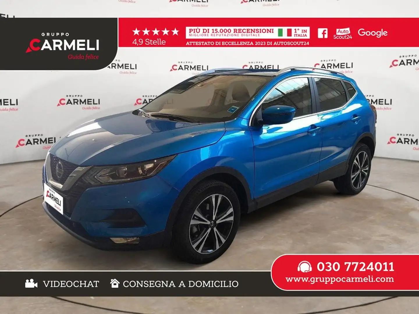 Nissan Qashqai 1.3 dig-t Acenta Premium 140cv Blu/Azzurro - 1