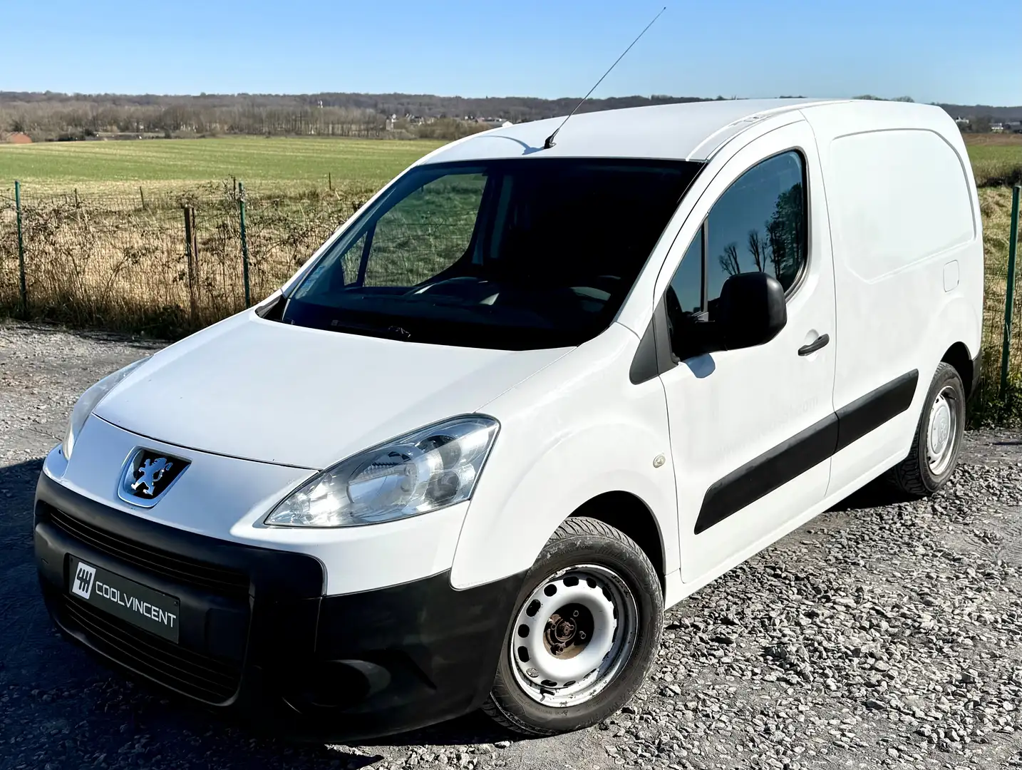 Peugeot Partner 3 places 1er propriétaire-Airco-2479 € + TVA Blanc - 1