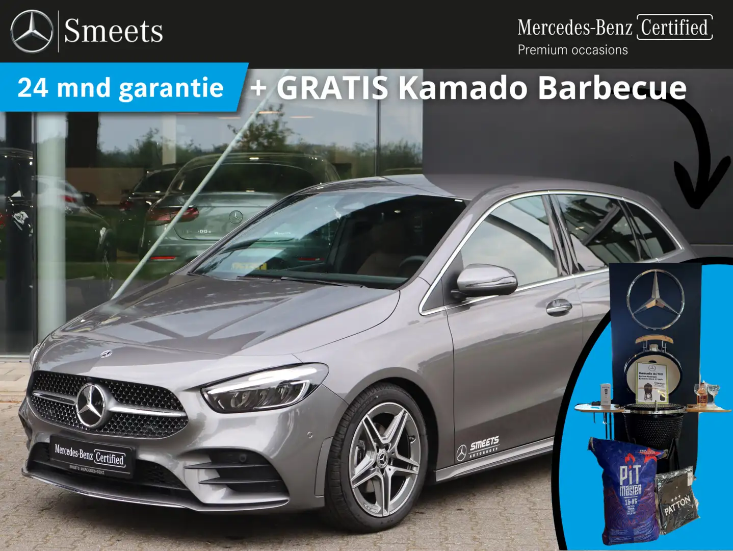 Mercedes-Benz B 180 Business Solution AMG Grijs - 1