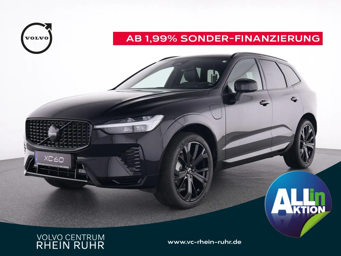 Volvo XC60 T8 AWD Plus Black Edition+AHK+Frontheiz+DAB Nero - 1