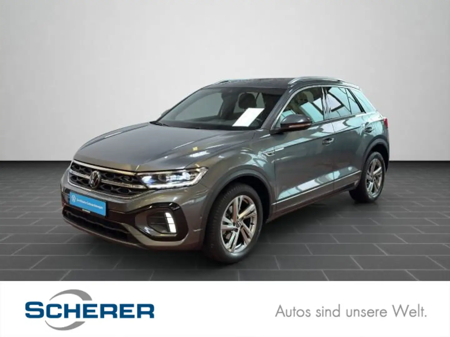 Volkswagen T-Roc T-ROC R-Line 2.0 TSI DSG 4MOTION PANO AHK RFK Grau - 1