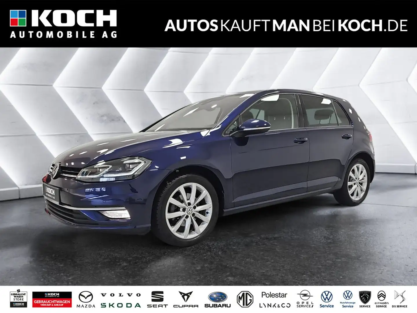 Volkswagen Golf VII 1.5 TSI ACT DSG Highline NAVI KLIMAAUT SH Blau - 1
