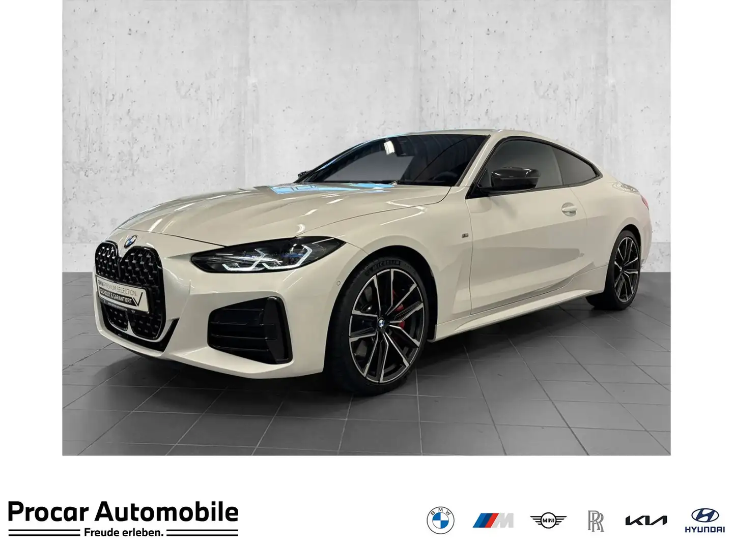 BMW 440 M440d xDrive Coupé M Sport Pro HUD RFK NAVI LED DA Blanc - 1