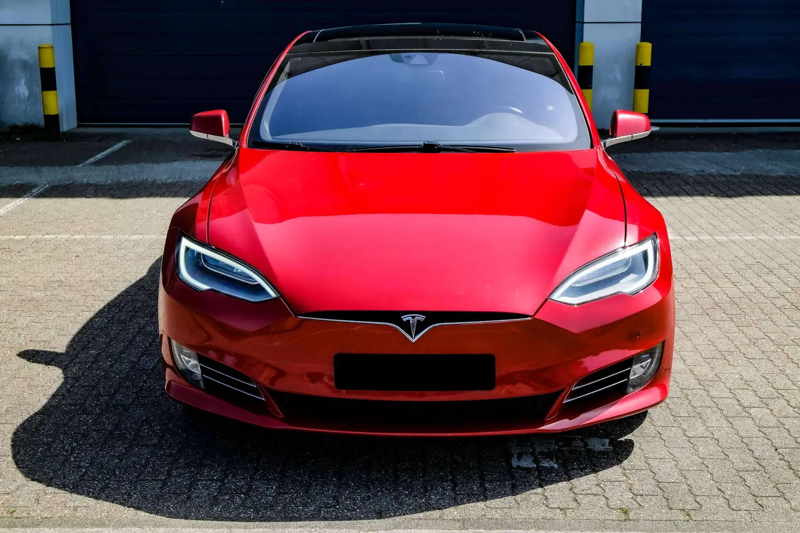 Tesla Model S P90D 772pk FreeSupercharging Performance 90 Rouge - 2