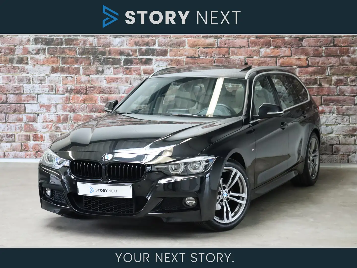 BMW 320 3 Serie Touring 320i High Executive M Sport Pakket Zwart - 1