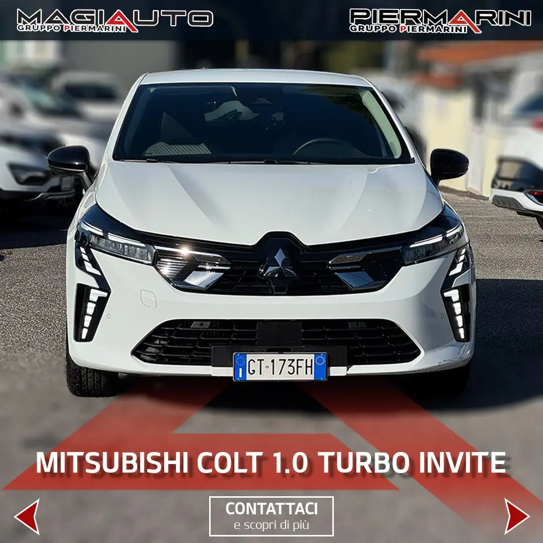 Mitsubishi Colt 1.0L turbo 90 CV Invite Bianco - 2