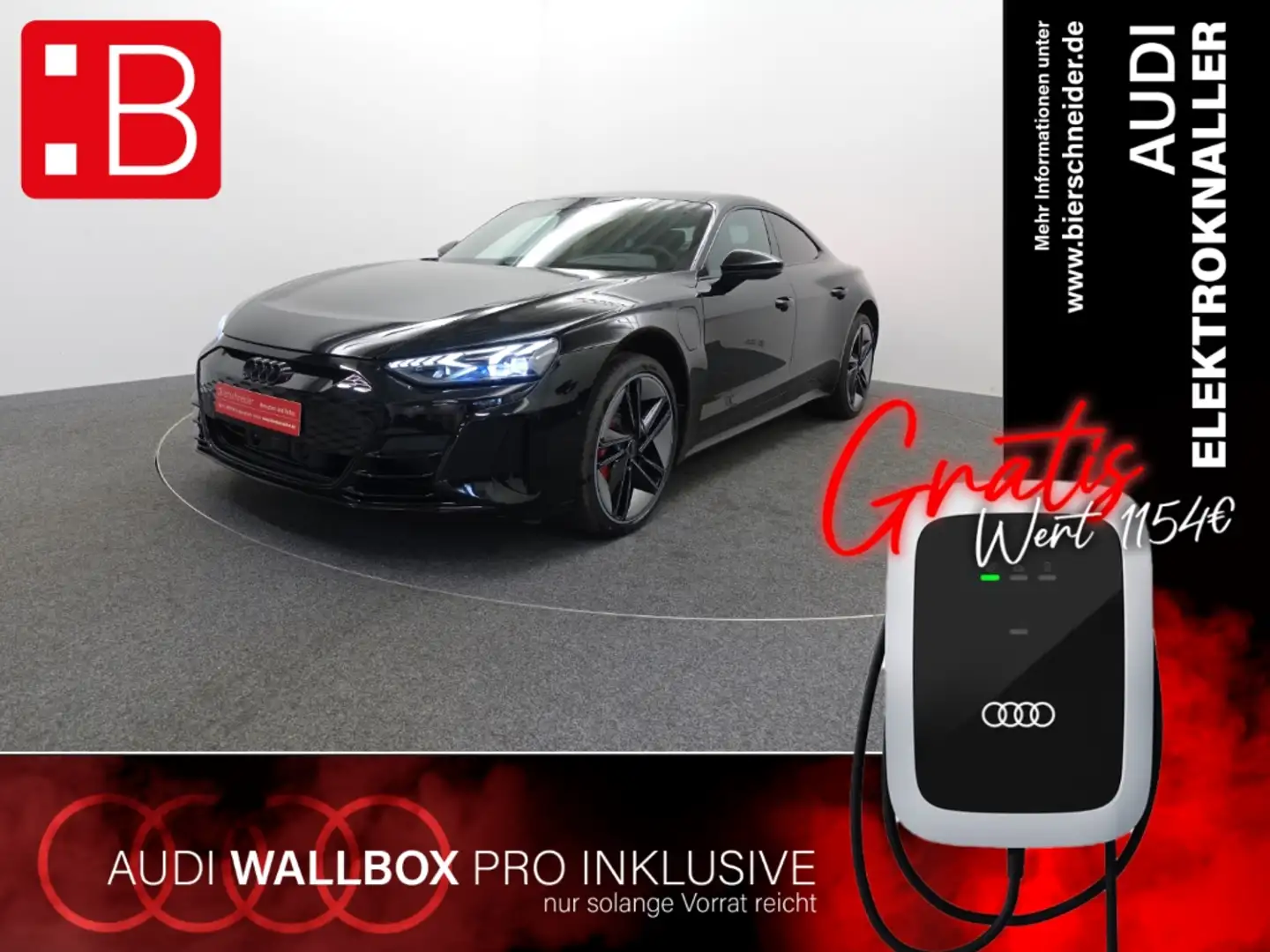 Audi e-tron GT quattro AKTION! WALLBOX 1052 EUR Černá - 1