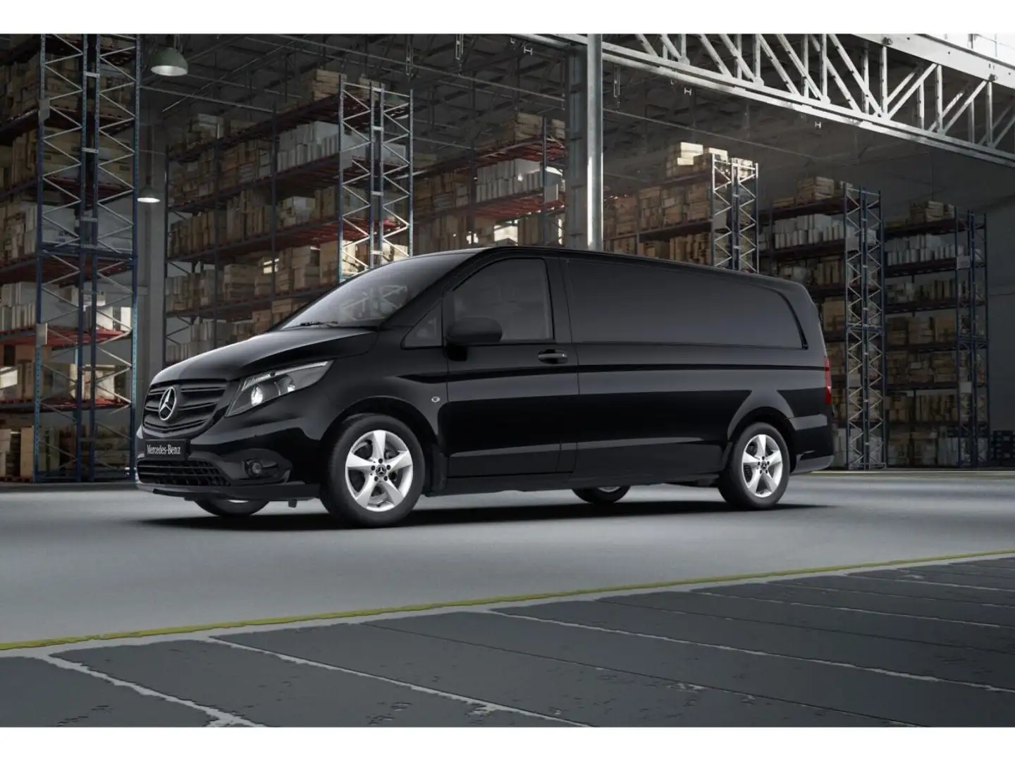 Mercedes-Benz Vito 119 CDI Kasten Extralang *AHK*Kam*Sitz-Hz** Schwarz - 2