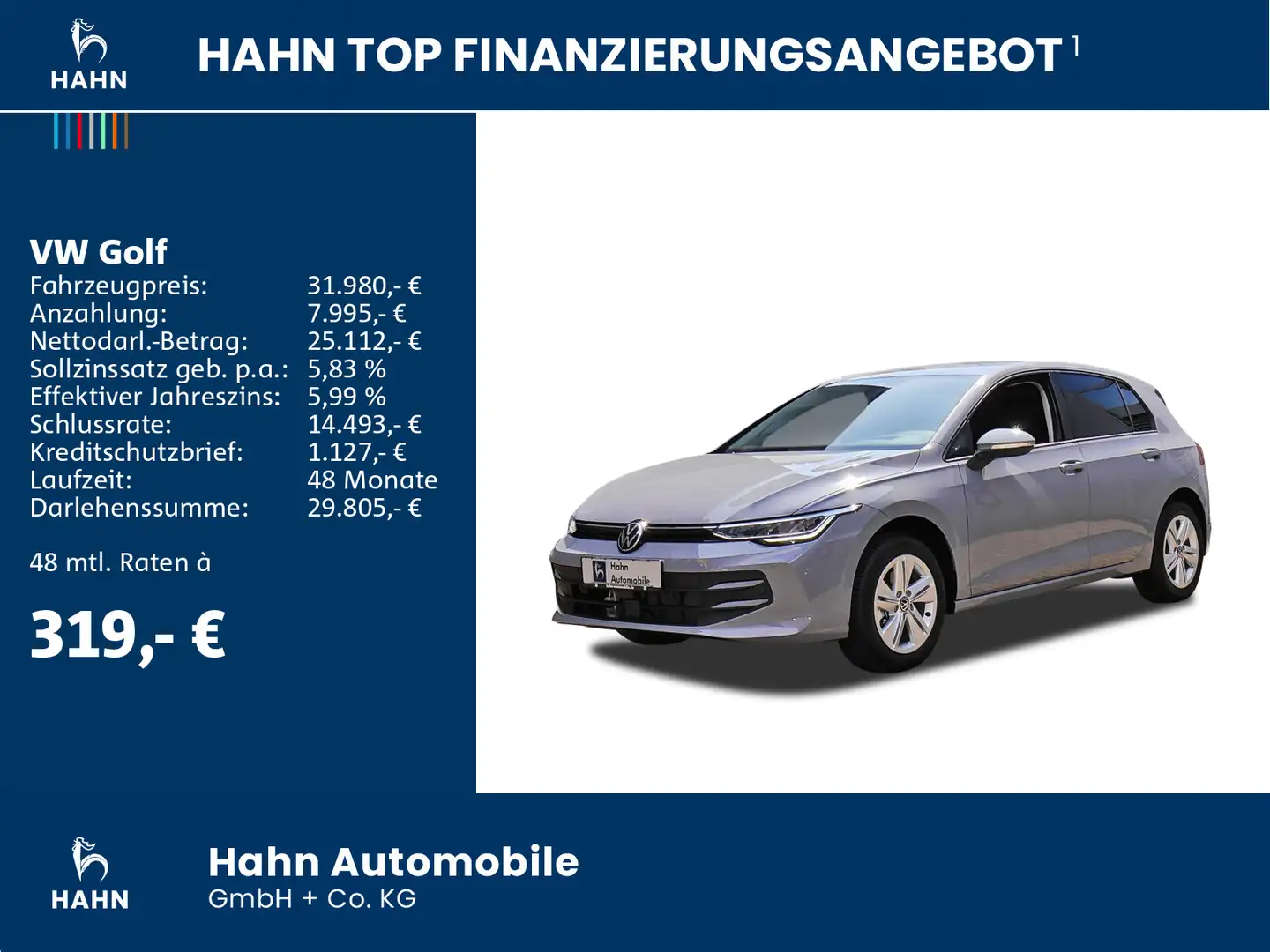 Volkswagen Golf Life1,5 l eTSI OPF 85 kW Business Premium Grijs - 2