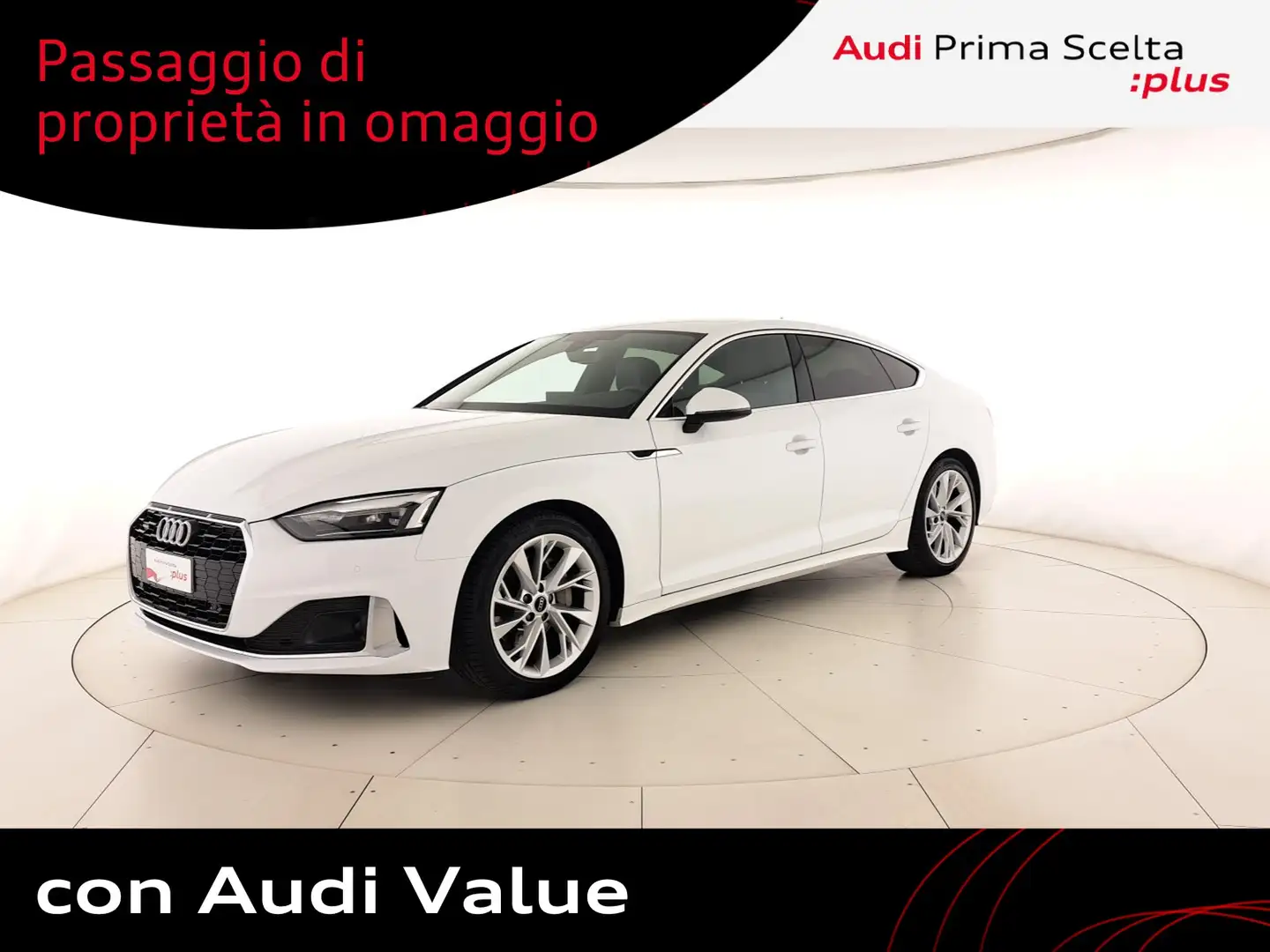 Audi A5 sportback 40 2.0 tdi mhev s line edition quattro 2 Blanc - 1