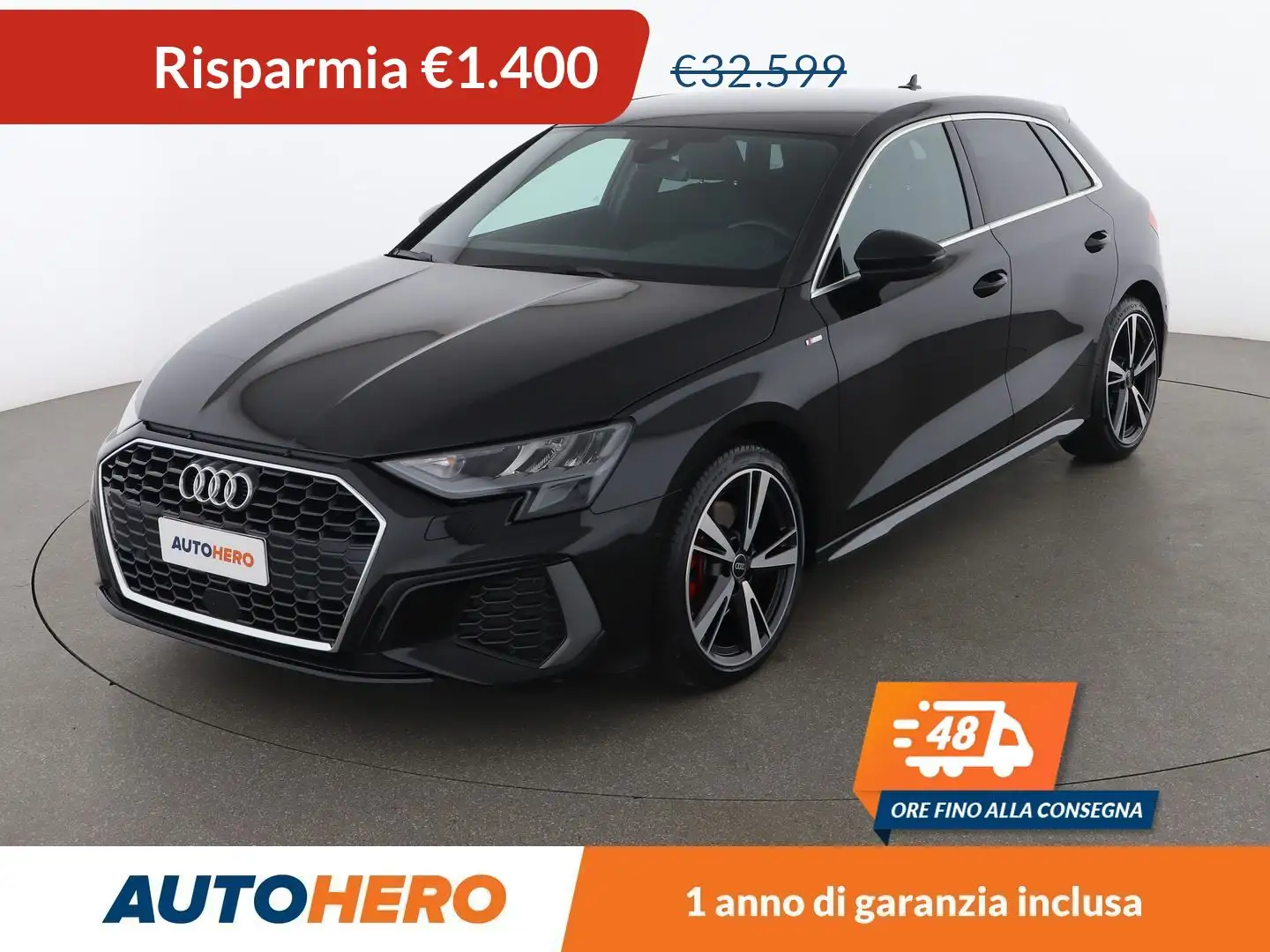 Audi A3 35 TDI S line edition S tronic Noir - 1