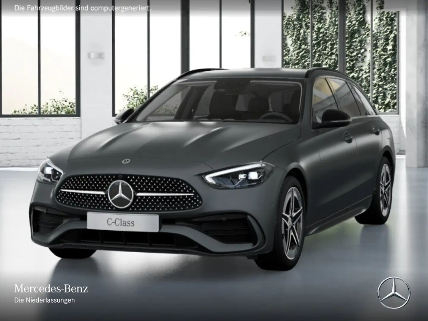 Mercedes-Benz C 300 e T AMG+NIGHT+AHK+LED+KAMERA+KEYLESS+9G Grau - 2