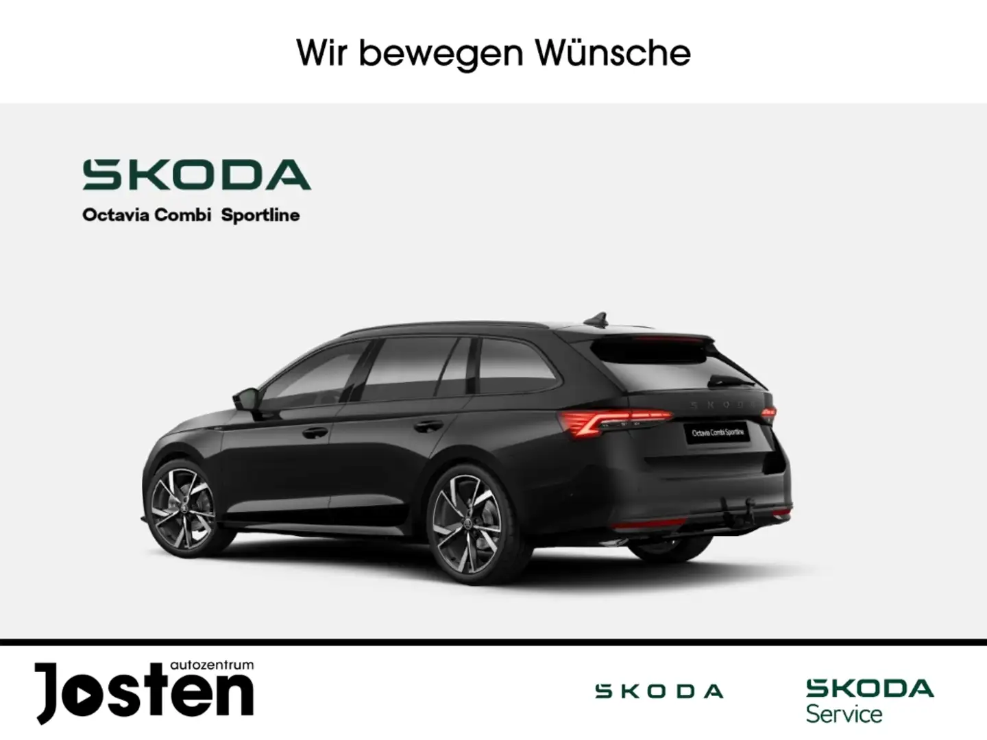 Skoda Octavia Combi Sportline 1.5TSI mHEV DCC AHK FahrAss+ Infot Noir - 2