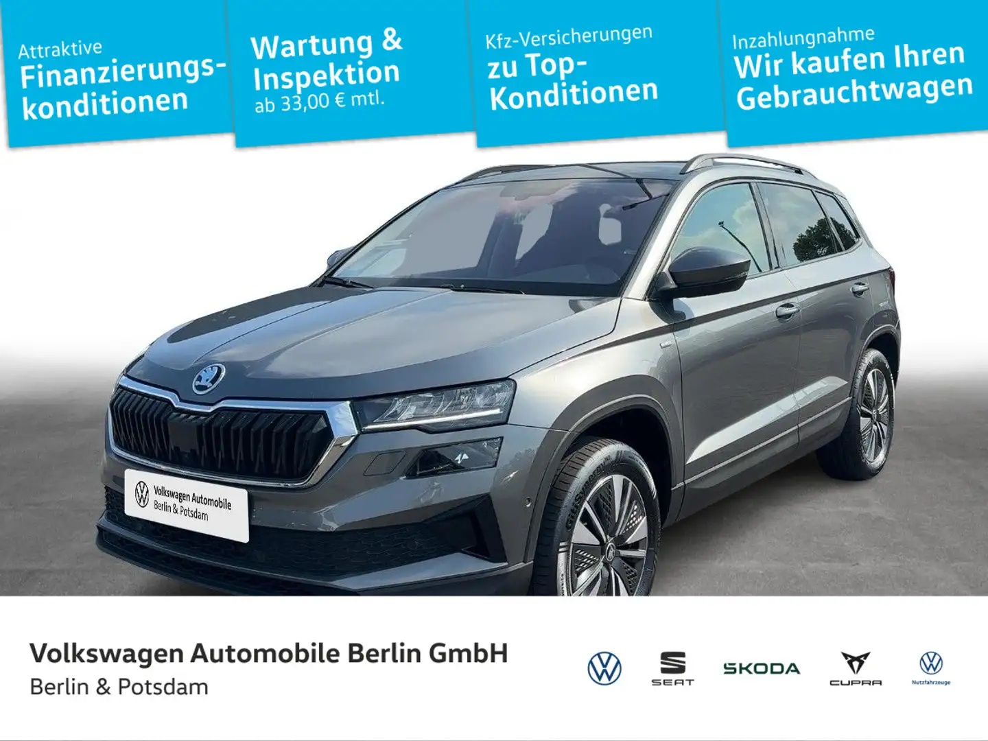 Skoda Karoq 2.0TDI DSG Tour 4x4 NAVI I-Cockpit KAMERA Grau - 1