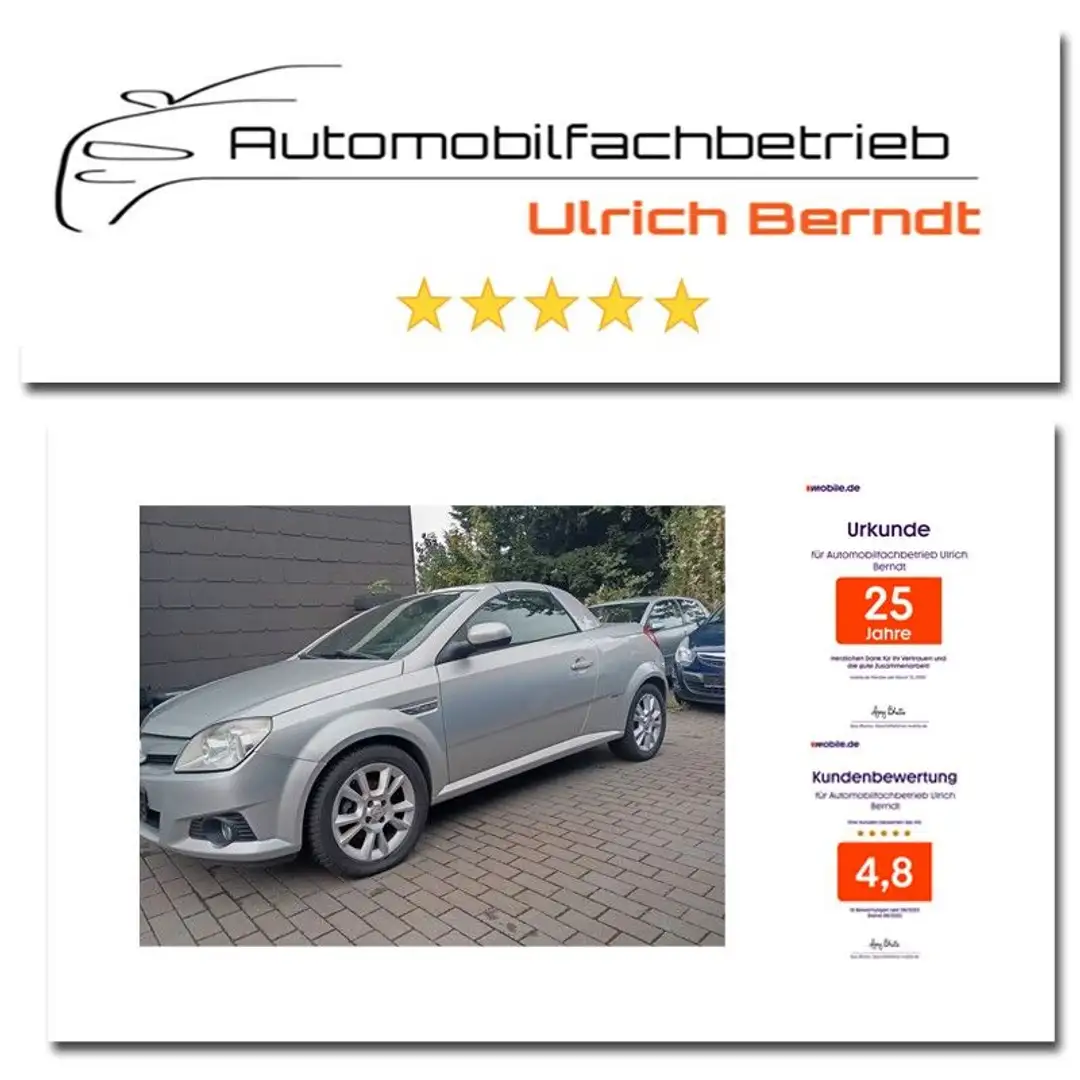 Opel Tigra 1.4 Sport - Historie - Insp.+TÜV neu Silber - 1