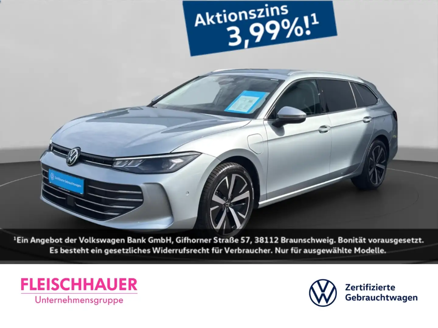 Volkswagen Passat 1.5 TSI eHybrid Business DSG+NAVI+ACC+AHK Silber - 1
