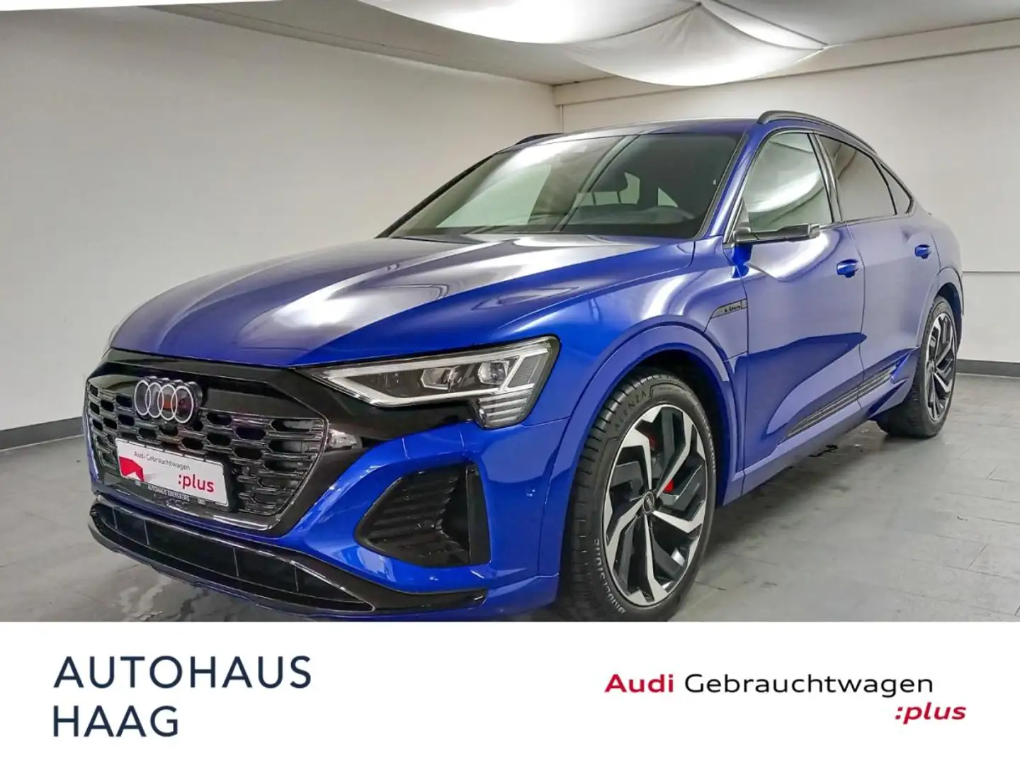 Audi Q8 e-tron Sportback S line 55 e-qu 5JGar 2xLaden HUD Tour St Blau - 1
