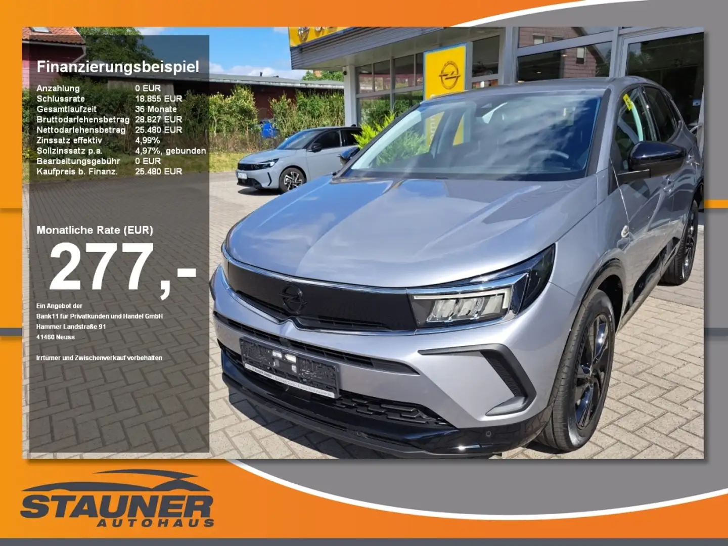 Opel Grandland 1.5 D GS Line Lenk-Sitzheizung, Navi, LED Scheinwe Gris - 1