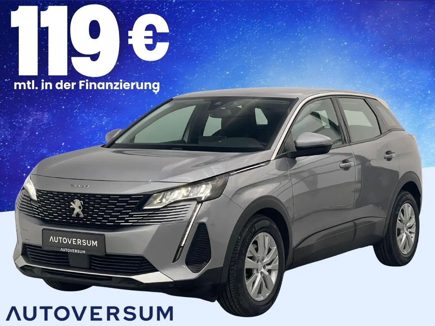Peugeot 3008 1.2 Aut. Active Pack LED*KAM*TEMP*LANE Gris - 1