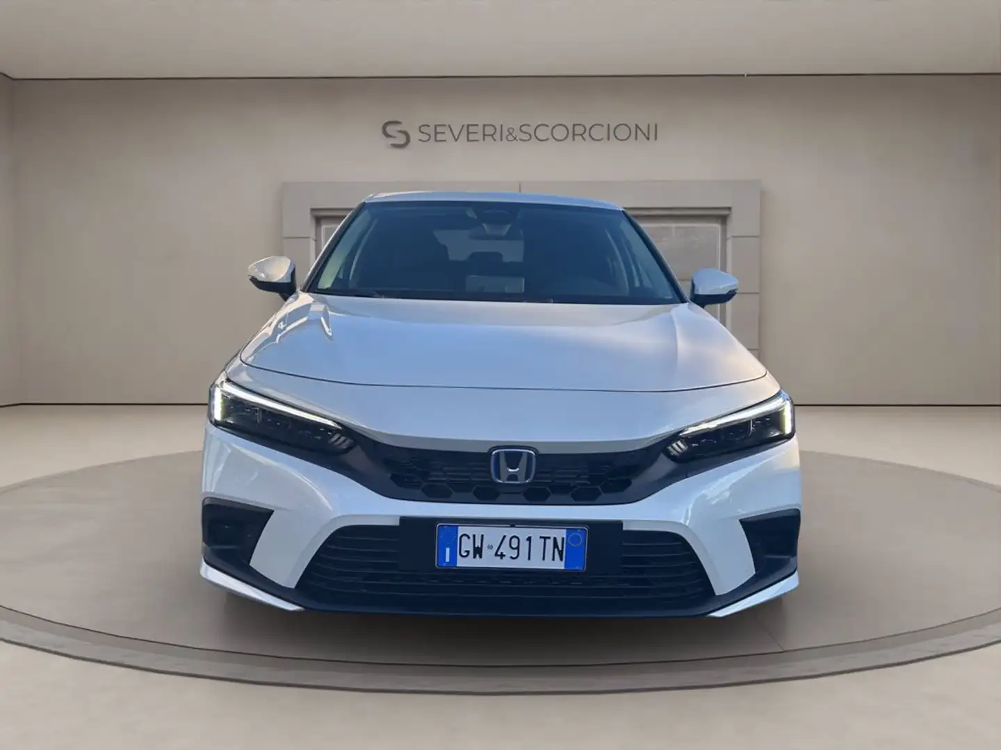 Honda Civic 2.0 hev Elegance ecvt Blanc - 2