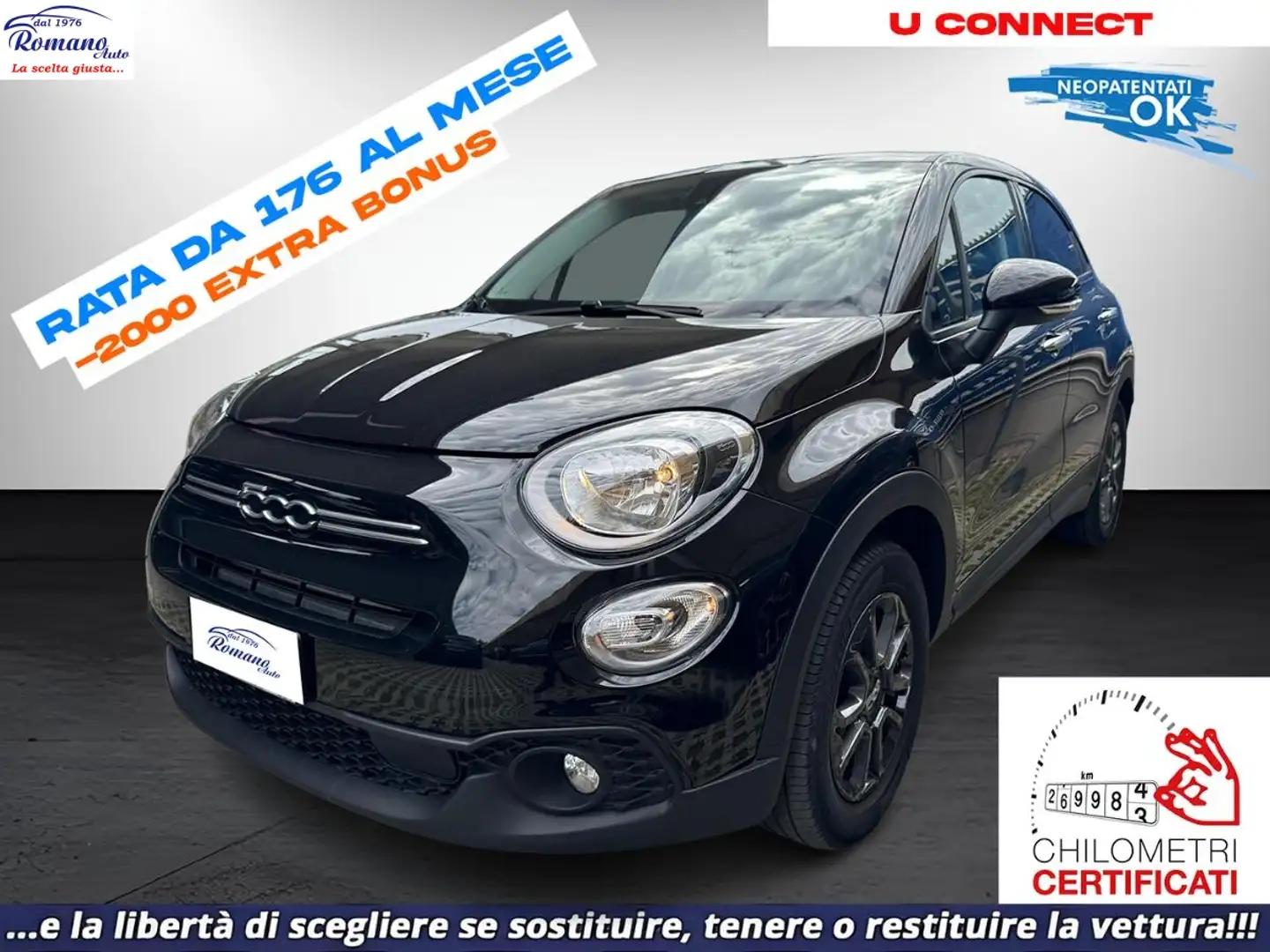 Fiat 500X 1.3 M.Jet 95 CV Club Nero - 1