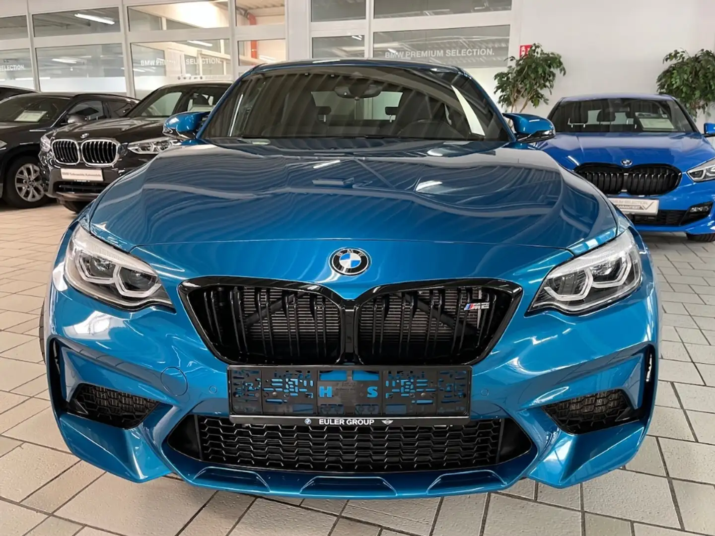 BMW M2 Competition Coupe MSport Navi SHZ RFK Leder Memory Blau - 2