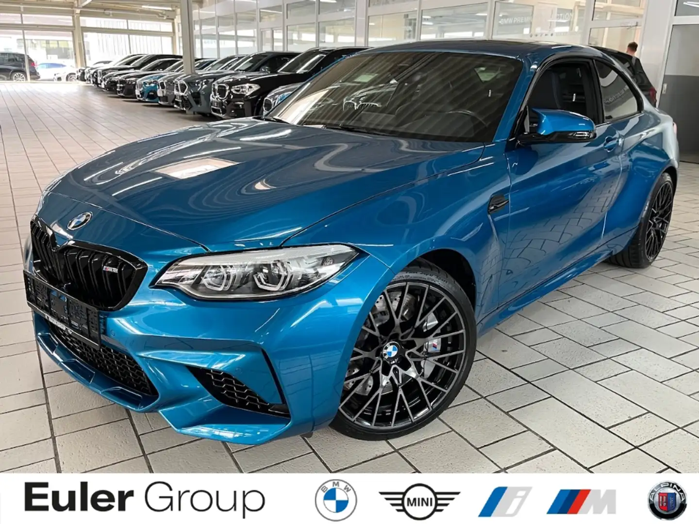 BMW M2 Competition Coupe MSport Navi SHZ RFK Leder Memory Blau - 1
