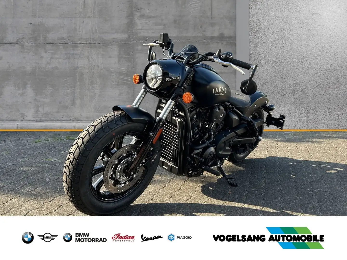 Indian Scout Bobber Limited Tech 1250, Voll-LED, TFT-Di Schwarz - 1