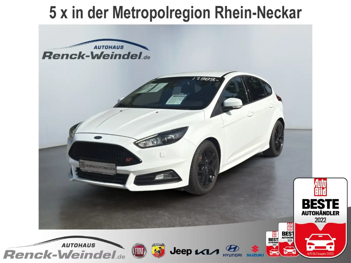 Ford Focus ST 2.0 EcoBoost Sportpaket Navi Leder Bi-Xenon Kur Wit - 1