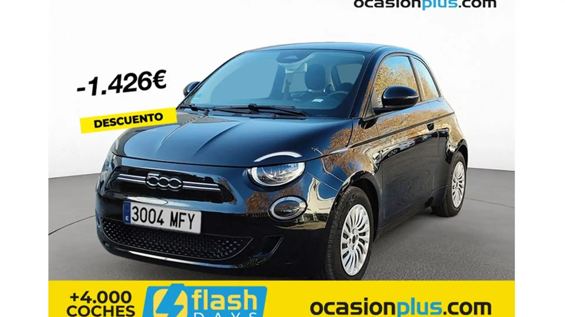 Fiat 500e 70Kw Action Negro - 1