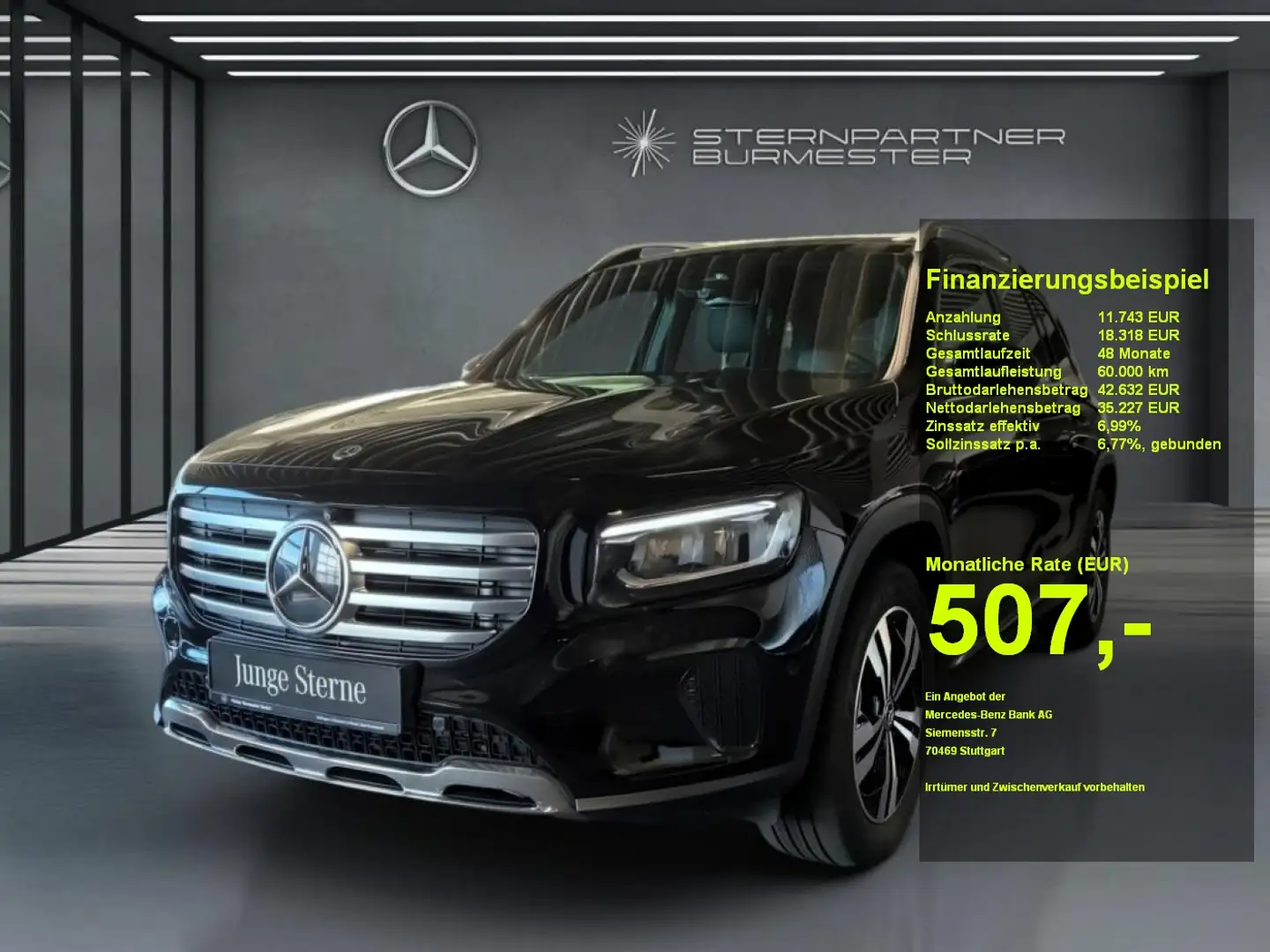 Mercedes-Benz GLB 220 d 4M Progressive+Distronic+Kamera+SHZ+ Schwarz - 1
