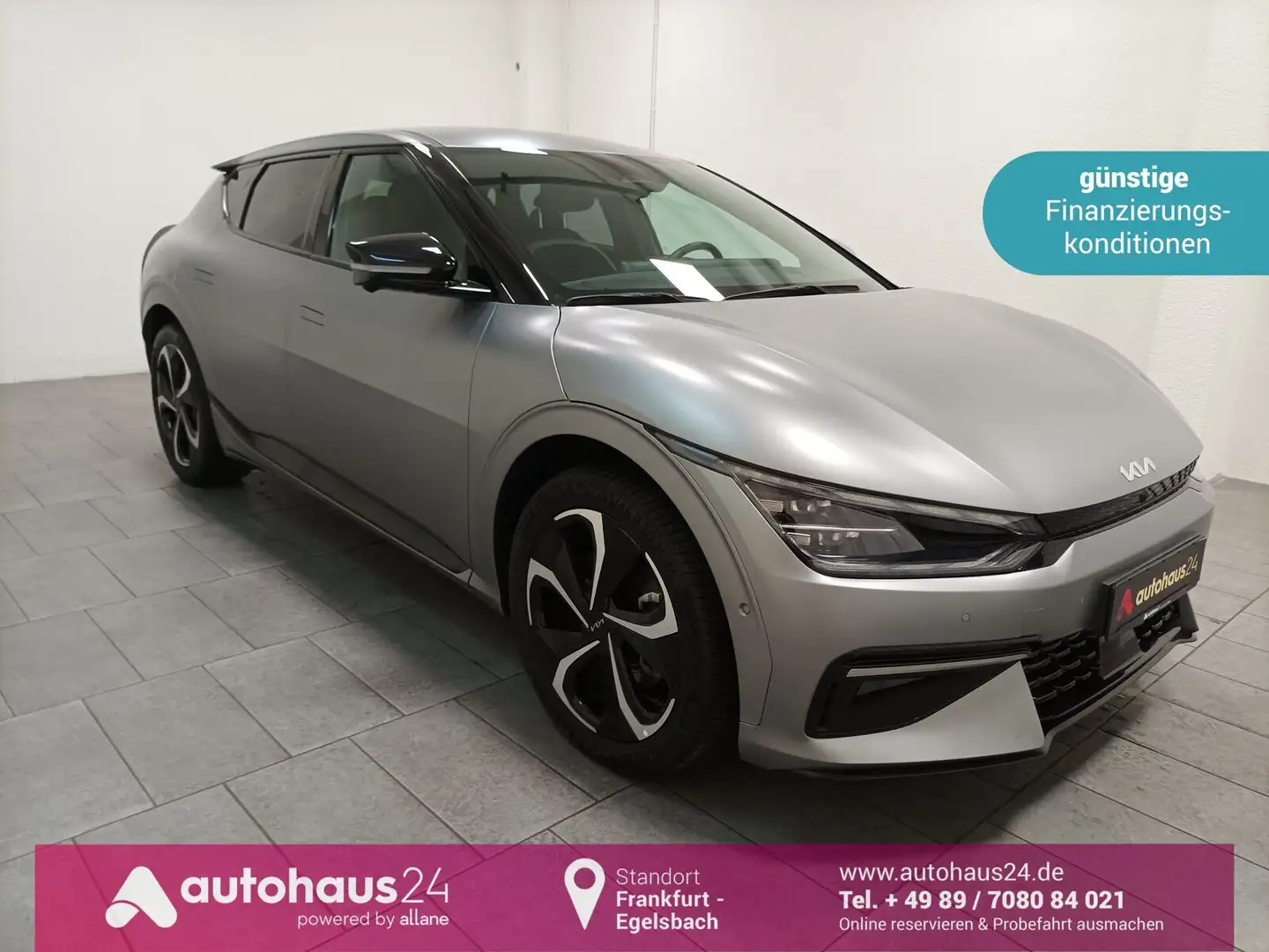 Kia EV6 Elektro GT Line|4WD|Navi|HUD|360° Grau - 1