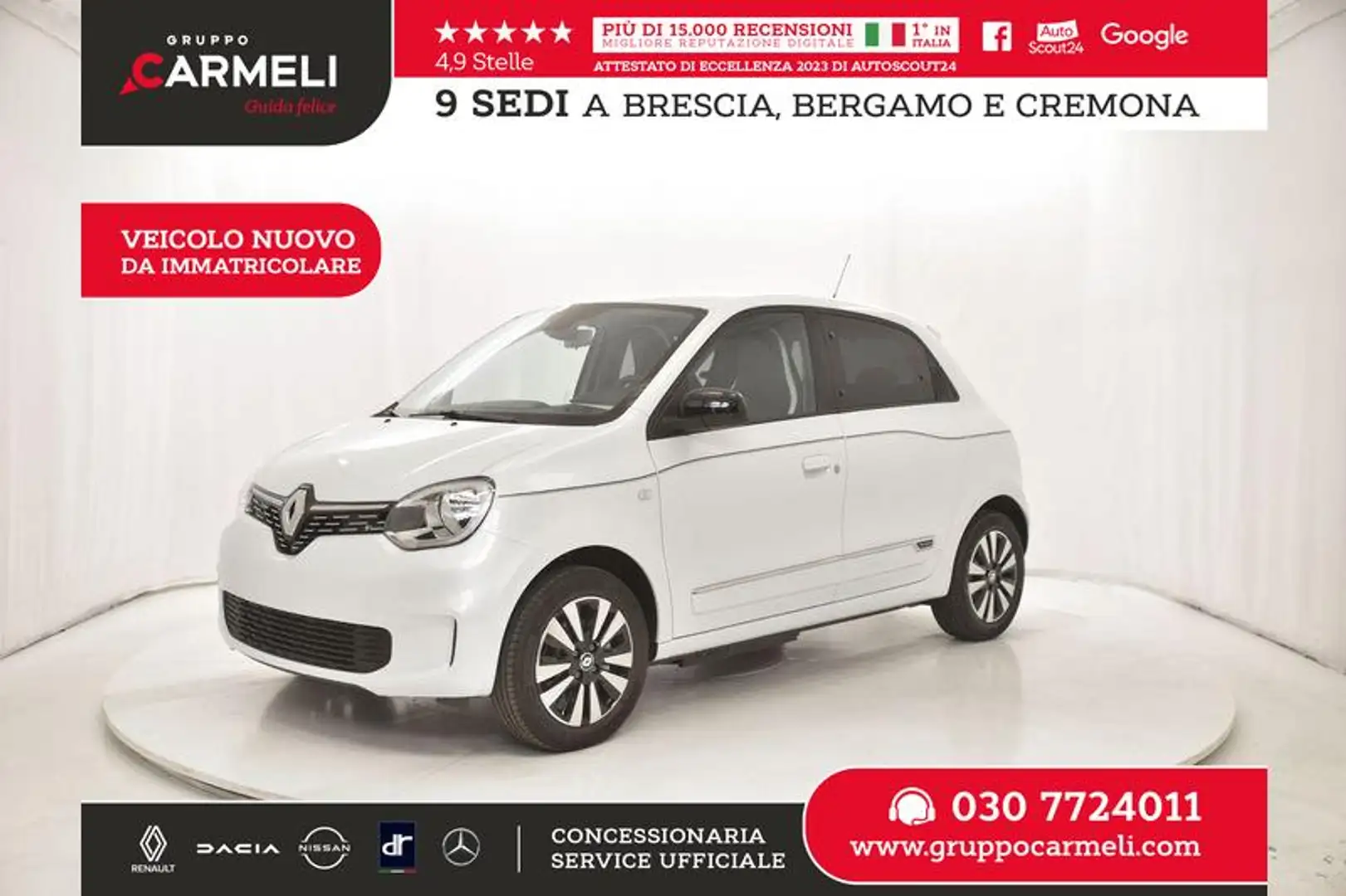 Renault Twingo Techno 22kWh - ECOINCENTIVO 2024 CON ROTTAMAZIONE Bianco - 1