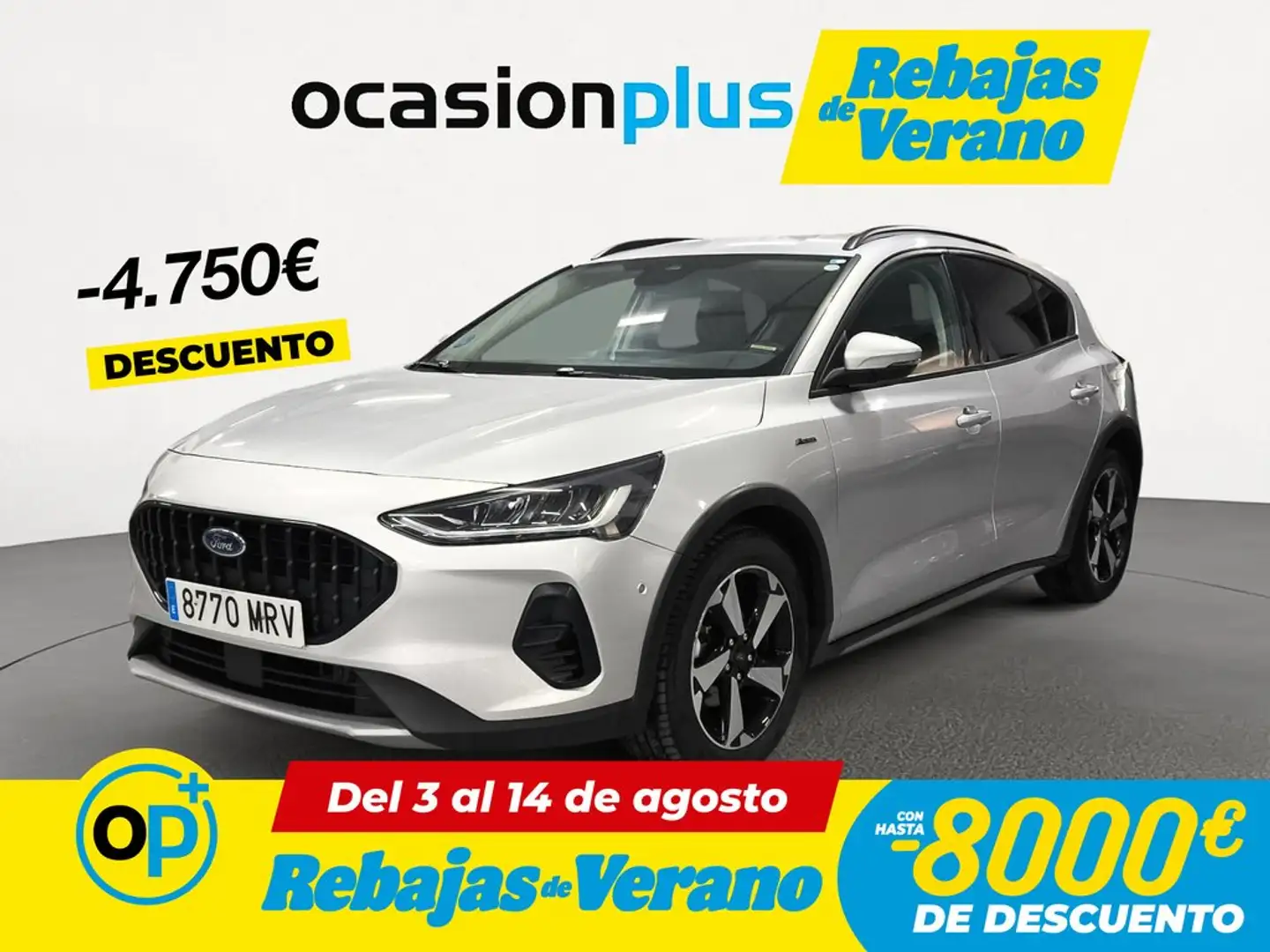 Ford Focus 1.0 Ecoboost MHEV Active 155 Aut. Gris - 1