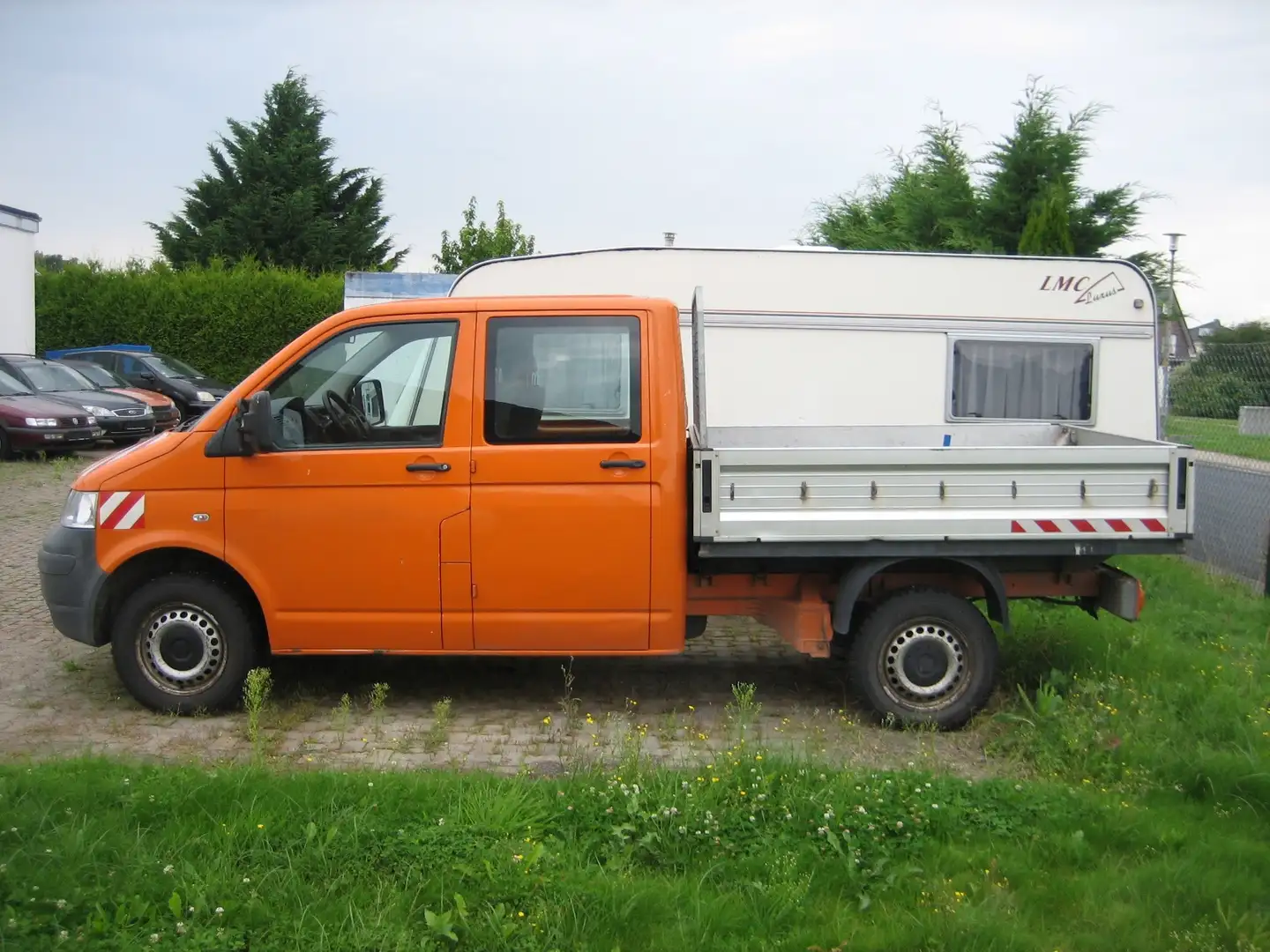 Volkswagen T5 Transporter T5 Doppelkabine Doka - Klima - Arancione - 2