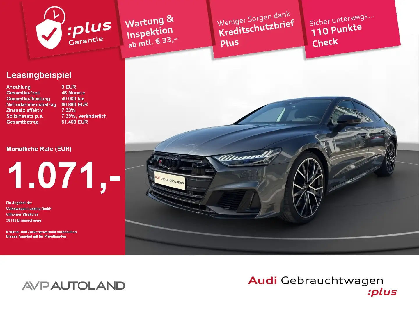 Audi S7 Sportback TDI quattro tiptr. MATRIX | PANO Šedá - 1