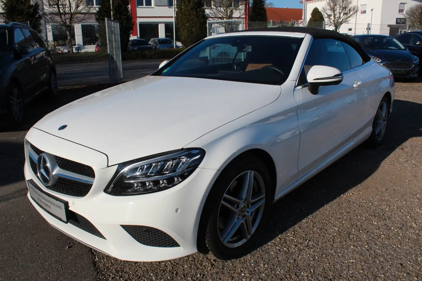 Mercedes-Benz C 200 Cabrio*UNFALL*LEDER*KAMERA*NAVI*KOMFORT-P Weiß - 1