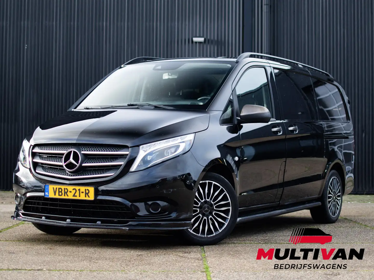 Mercedes-Benz Vito 119 CDI Lang | LED | 2x SCHUIF | LEDER | Zwart - 1