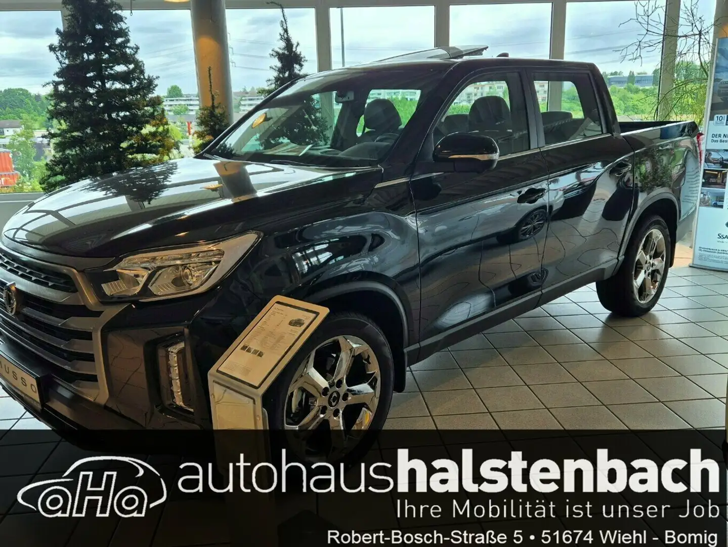 SsangYong Musso Sapphire 4WD*AT*RFK*NAVI*LEDER*SD Schwarz - 1