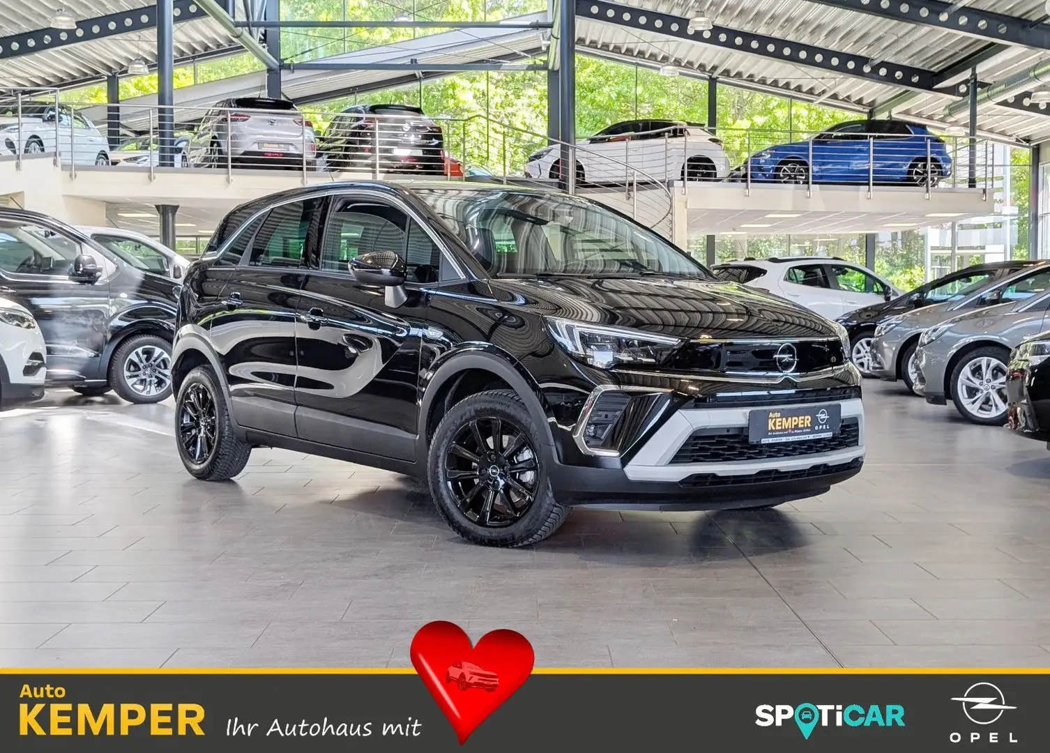 Opel Crossland X Crossland 1.2 Turbo Elegance Paket Autom. *Navi* Schwarz - 1