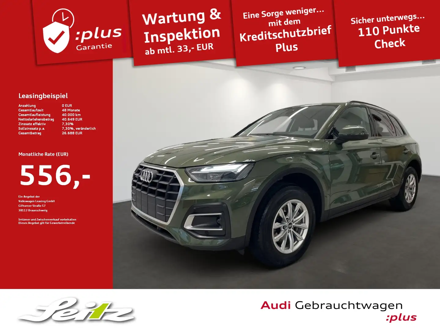 Audi Q5 40 TDI quattro *LED*PDC*NAVI*SITZH* Zielony - 1