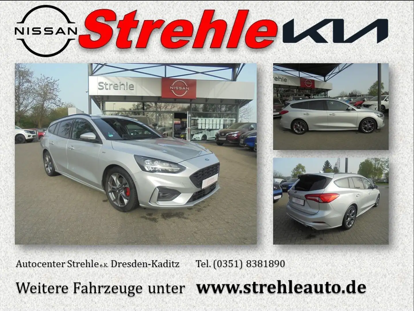 Ford Focus 1.5l EcoBoost ST-Line, Technology, Family, Head-UP Silber - 1