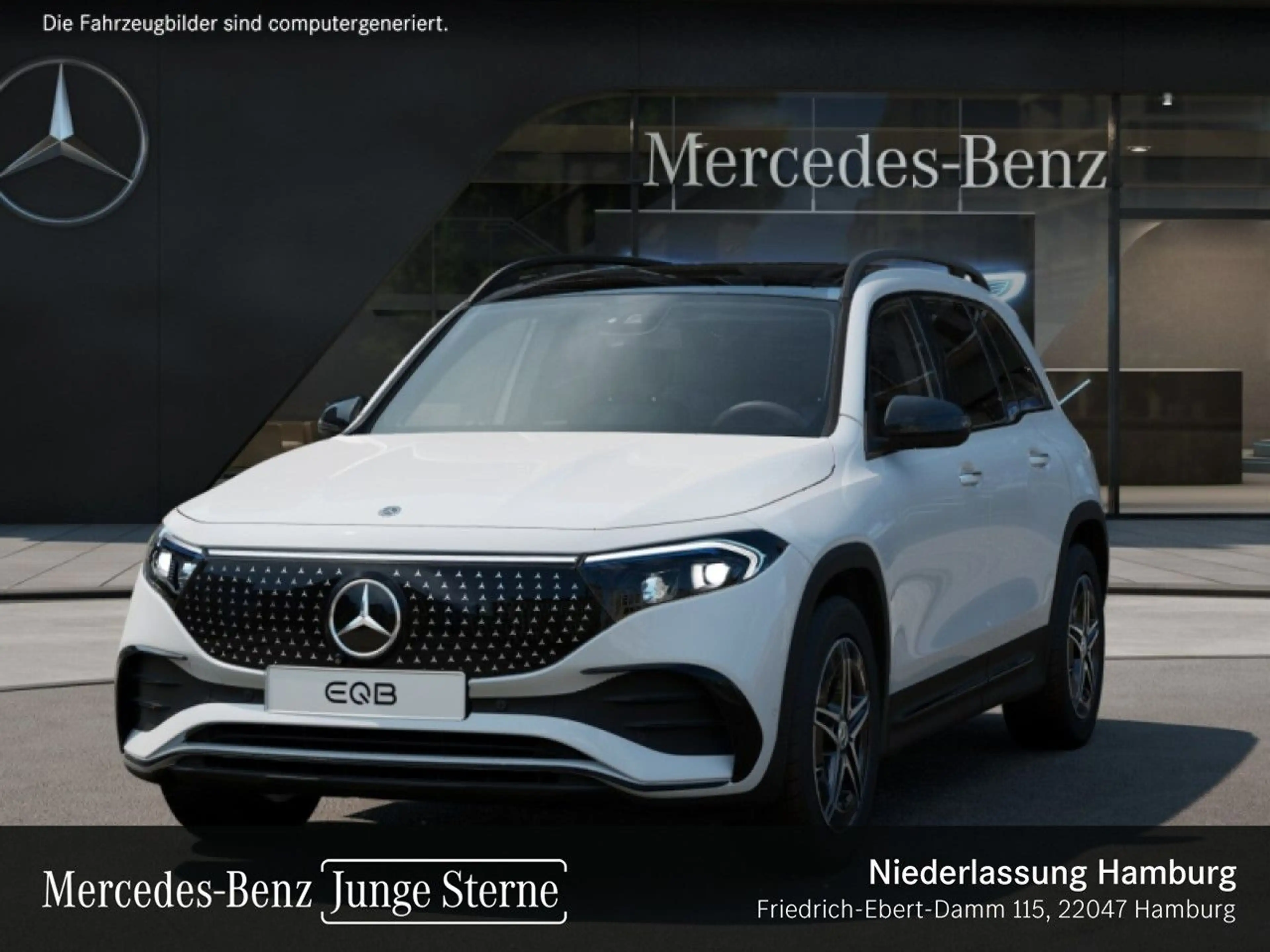 Mercedes-Benz EQB 250 AMG+NIGHT+PREMIUM+AHK+PANO+360+MEMORY+HUD — photo 2