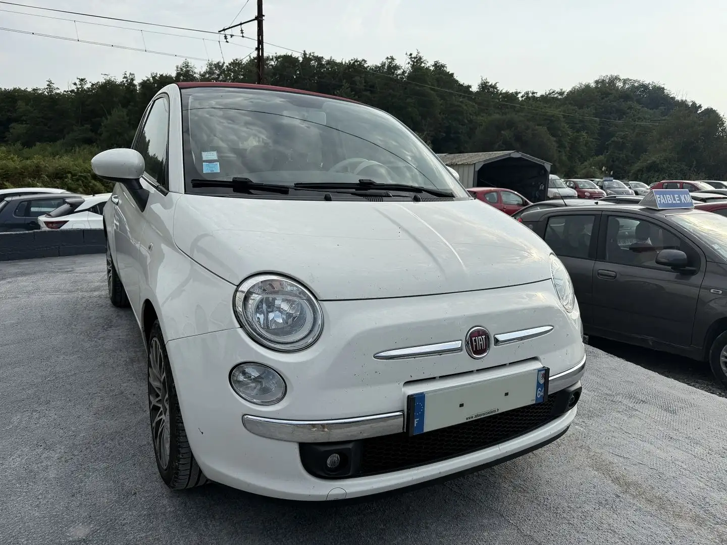 Fiat 500C 0.9 8V TWINAIR 85CH S\u0026S LOUNGE Blanc - 1