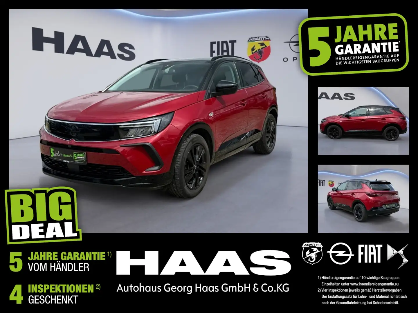 Opel Grandland 1.2 Turbo GS Line Klimaautomatik, Navi Rot - 1