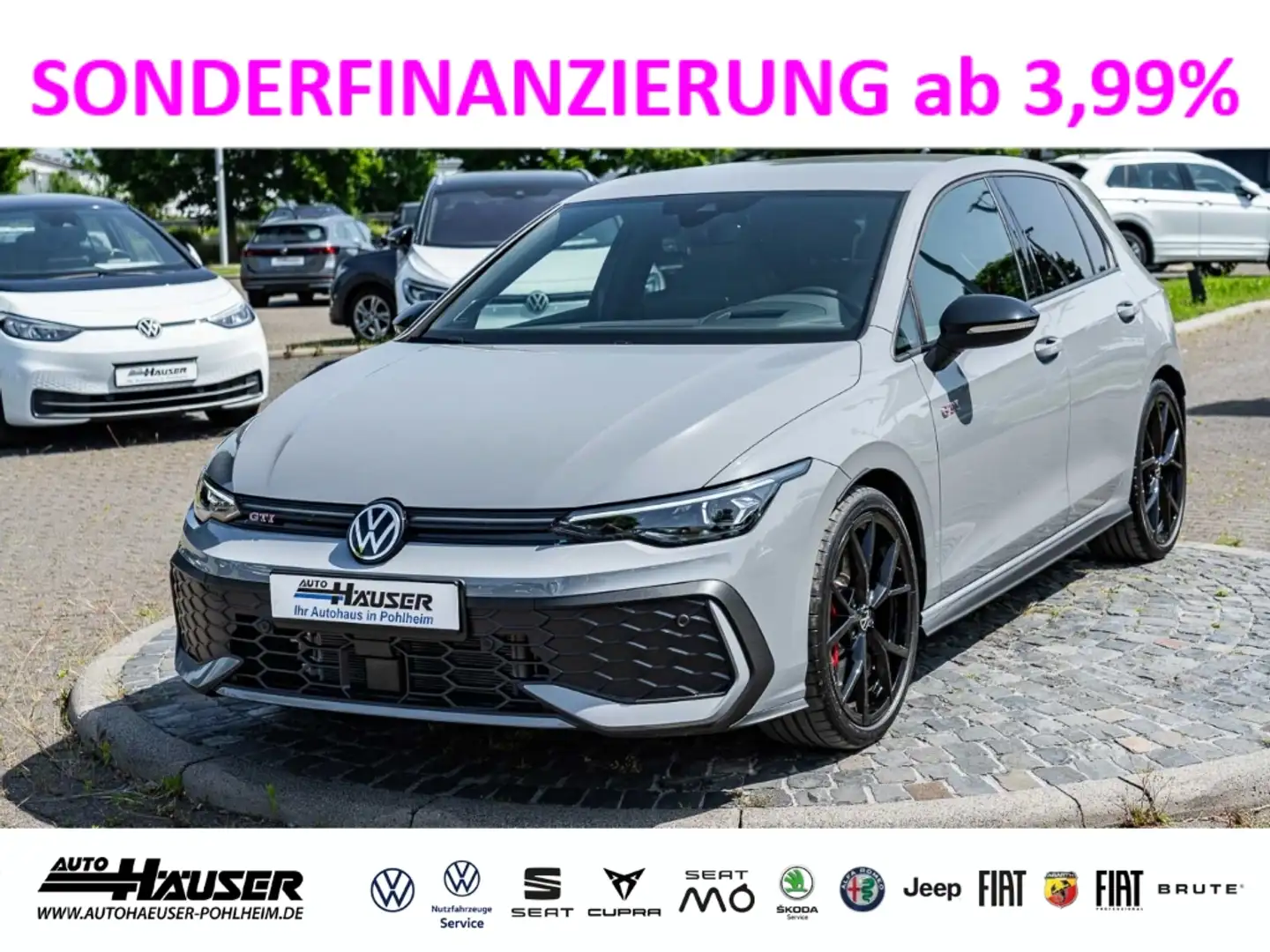 Volkswagen Golf GTI VIII 2.0 TSI DSG HARMAN-KARDON HUD MEMORY LED-MATR Grau - 1