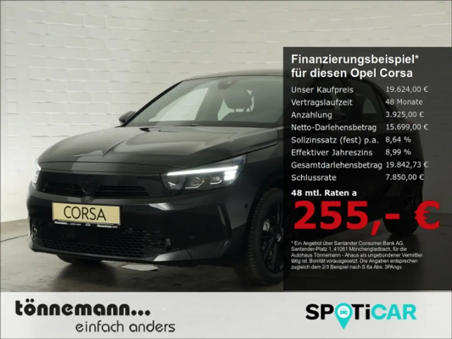 Opel Corsa F FACELIFT GS+RÜCKFAHRKAMERA+ALLWETTERREIFEN+LED-S Noir - 1